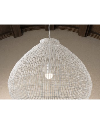 MUNA- LAMPARA RATAN BLANCO D70